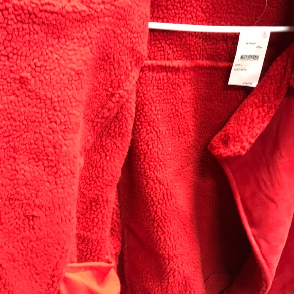 The Fifth Label Faux-Fur Moto Jacket Red - Picture 7 of 8